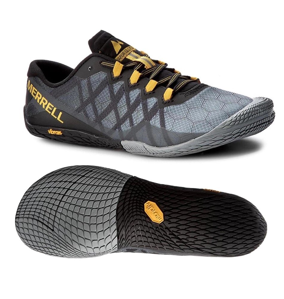 Кросівки чоловічі бігові Merrell Vapor Glove 3 39 (25,5 см) Dark Grey (J09681-39) від компанії Elektromax - фото 1