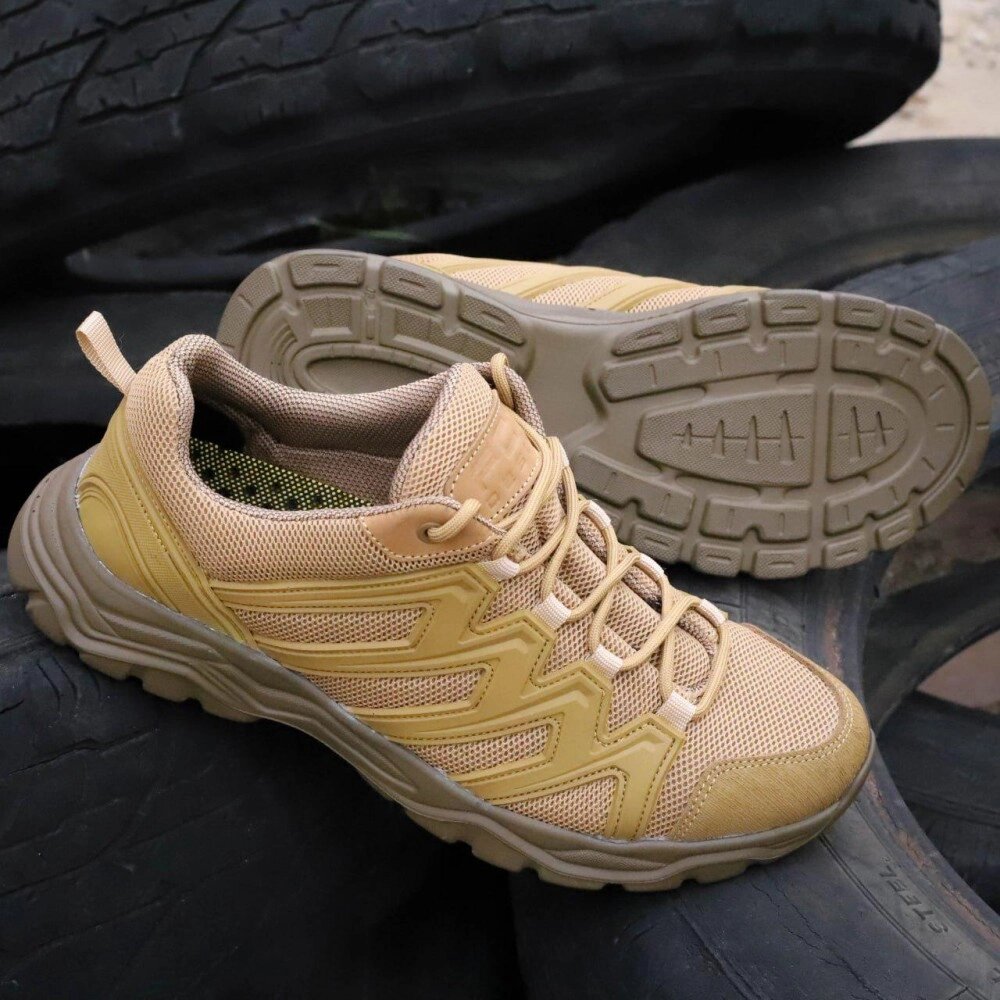 Кросівки літні сітка  Salomon-Inspired Tactical Mesh Sneakers койот від компанії Elektromax - фото 1