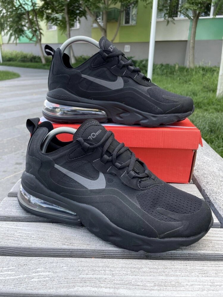 Кросівки Nike Air Max 270 React (чорні) від компанії Elektromax - фото 1