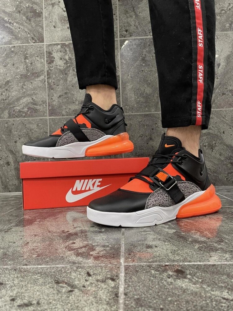 Кросівки Nike Air Max 270 REACT orange/ black від компанії Elektromax - фото 1