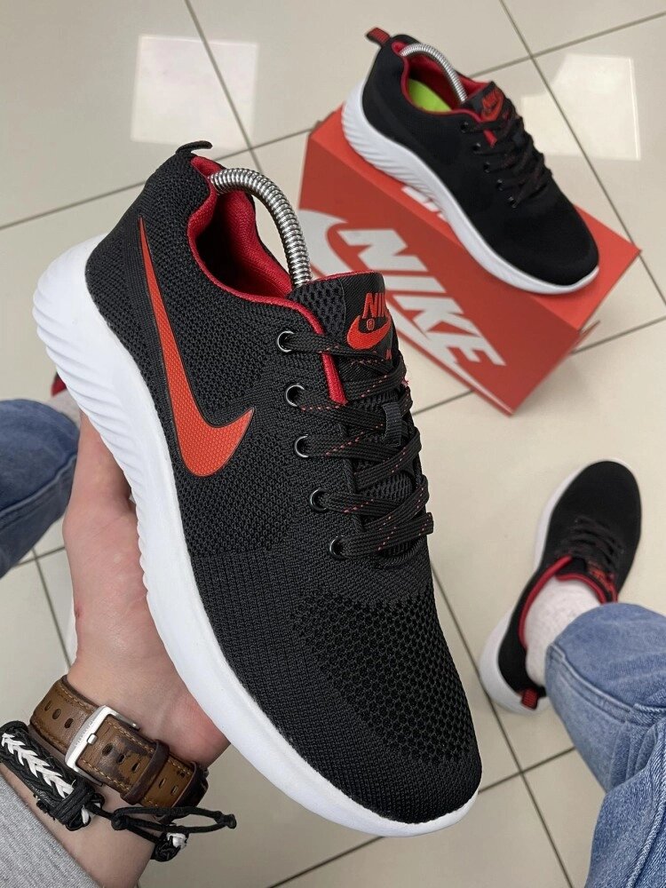 Кросівки Nike Air Max (сітка) black/red від компанії Elektromax - фото 1