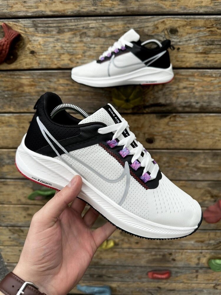 Кросівки Nike Air Zoom Pegasus (біло-чорні) від компанії Elektromax - фото 1