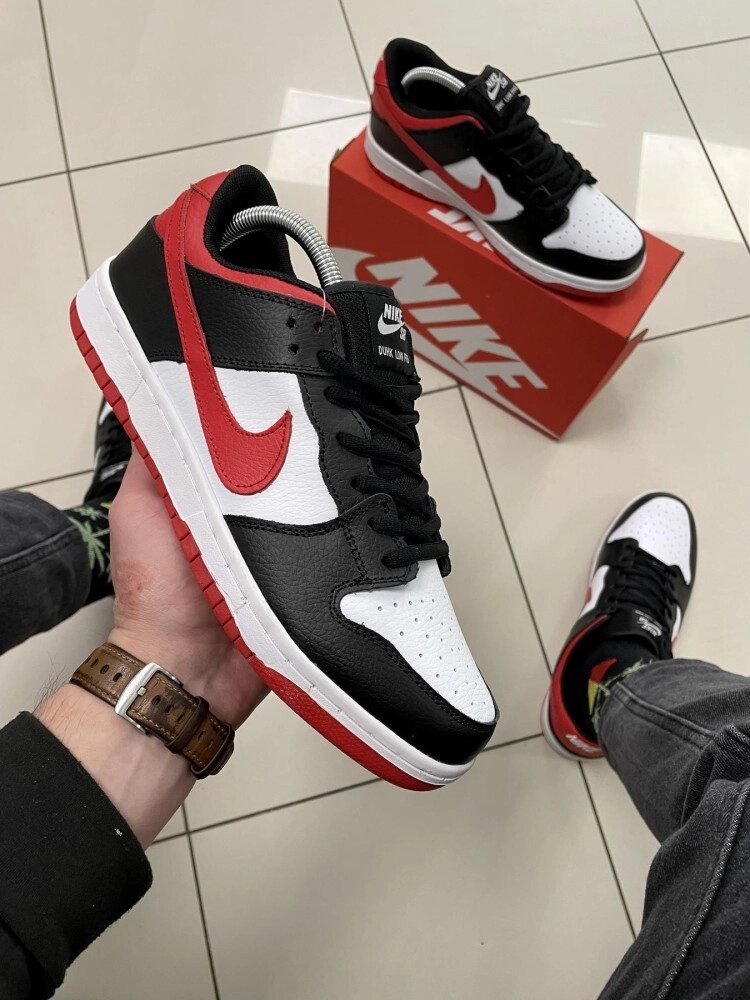 Кросівки Nike SB Dunk low pro (червоний свуш) від компанії Elektromax - фото 1