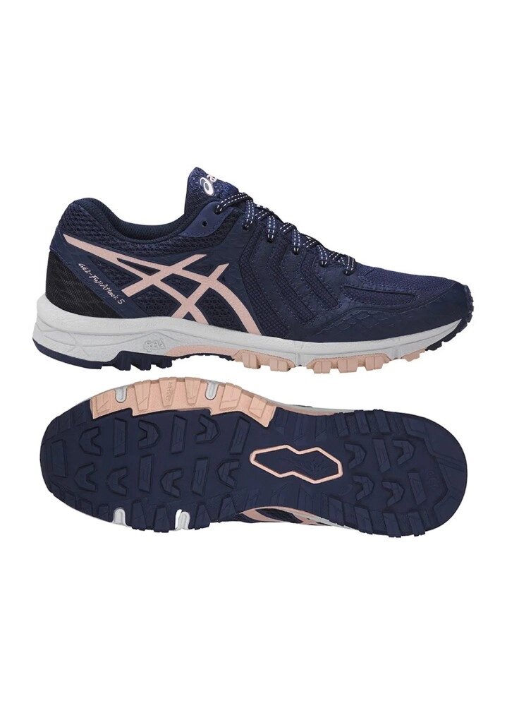 Кросівки жіночі Asics Gel-FuJiAttack 5 Wmn Indigo Blue/Evening Sand/ Grey (T68ON-4917) від компанії Elektromax - фото 1