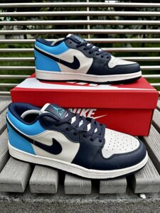 Кросівки Nike Air Jordan 1 low (blue & white)