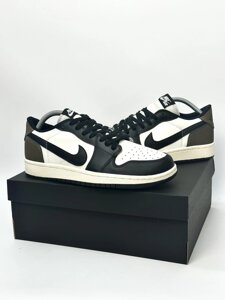 Кросівки Nike Air Jordan 1 x DIOR Retro (white & black & olive)