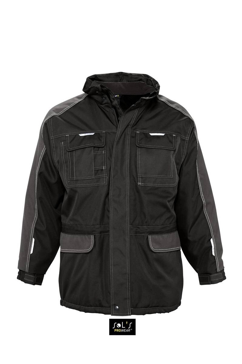 Куртка робоча SOL'S Fusion Pro (темно-вугільний/чорний, L) від компанії Elektromax - фото 1