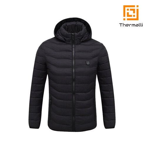 Куртка з підігрівом Thermalli Chamonix (чорний, XXL)