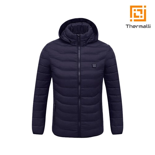Куртка з підігрівом Thermalli Chamonix (темно-синій, S)