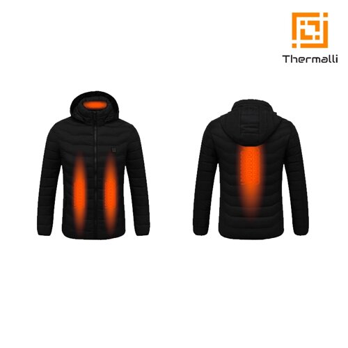 Куртка з підігрівом Thermalli Cimone (чорний, L)