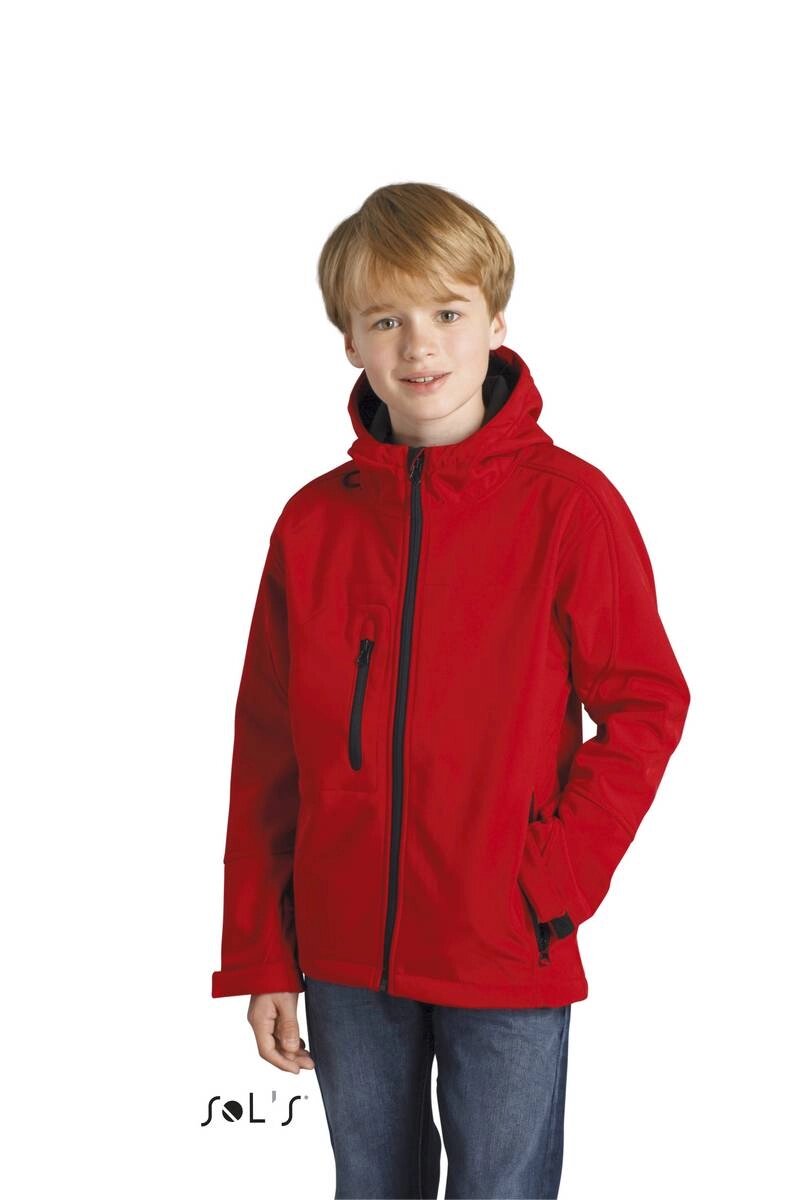Куртка софтшелл дитяча SOL'S Replay kids (перцево-червоний, 8Y) від компанії Elektromax - фото 1