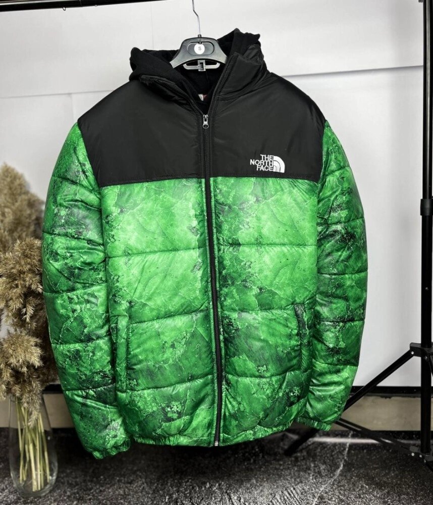 Куртка  The north face зеленого кольору 7-390 від компанії Elektromax - фото 1