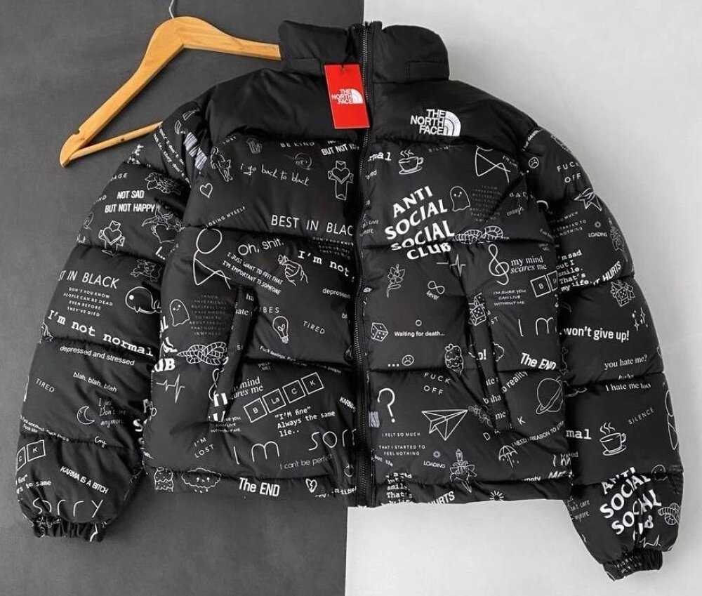 Куртка зимова в стилі The North Face Написи ASSC від компанії Elektromax - фото 1