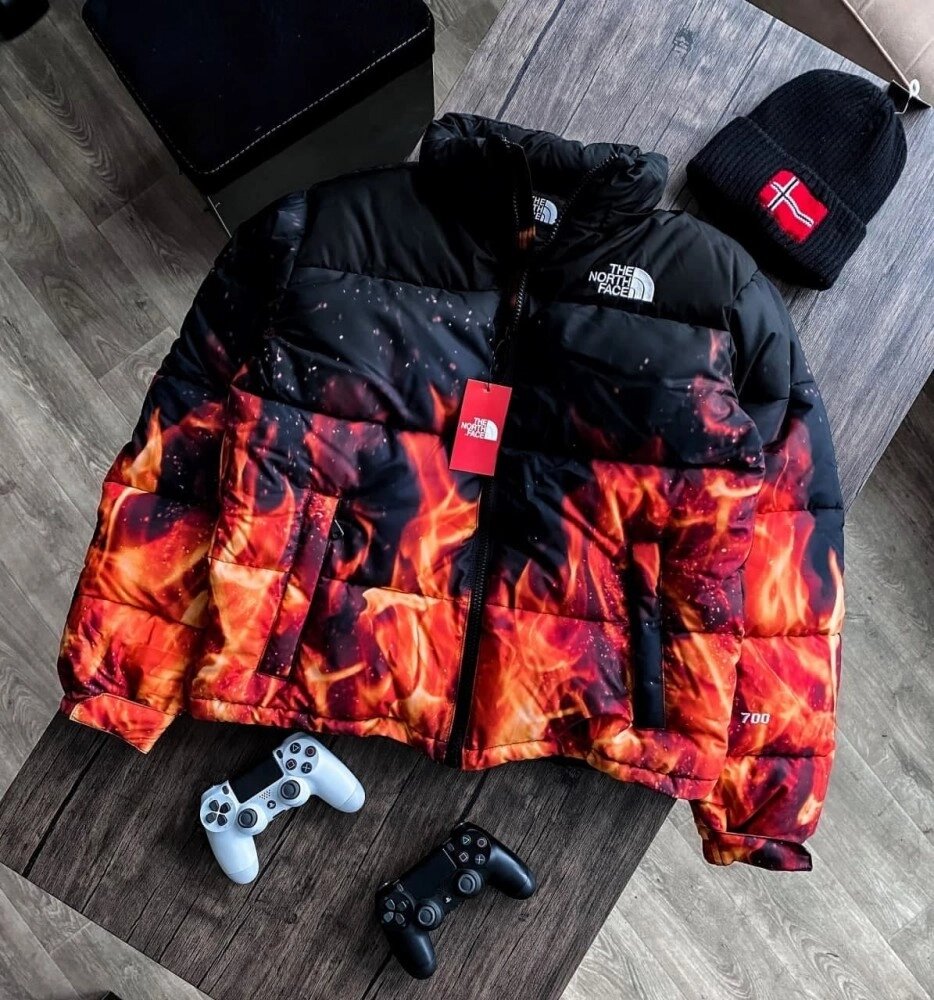 Куртка зимова в стилі The North Face вогонь від компанії Elektromax - фото 1