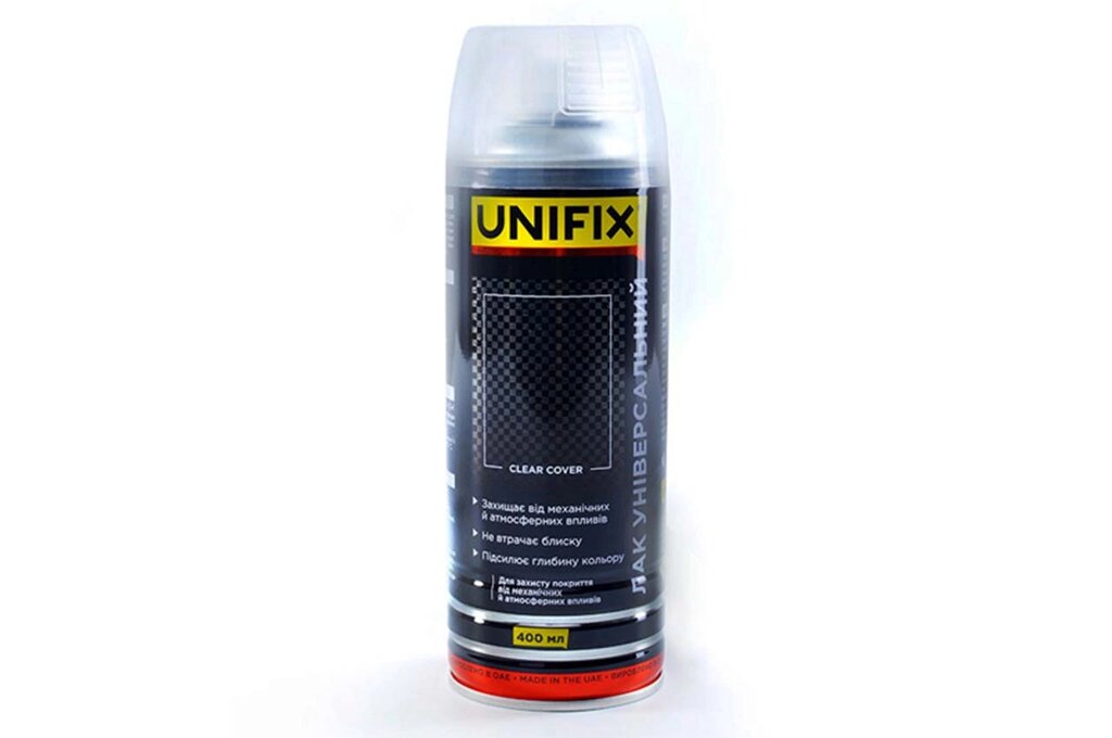 Лак універсальний Unifix - 400мл прозорий 1 шт. від компанії Elektromax - фото 1