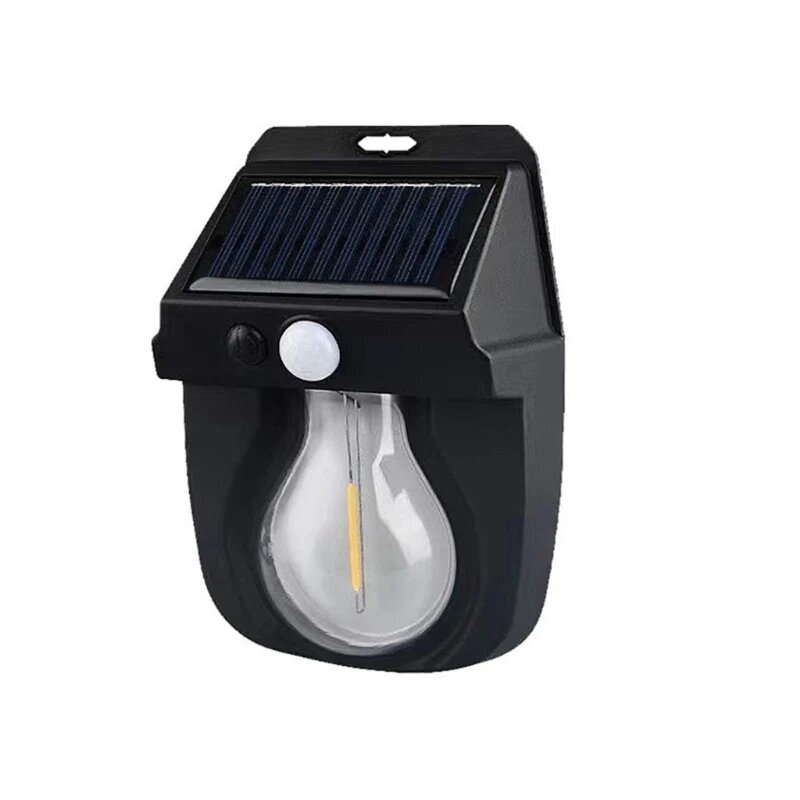 Ліхтар на сонячній батареї з датчиком руху Solar Wall Lamp COBA CL-118 від компанії Elektromax - фото 1