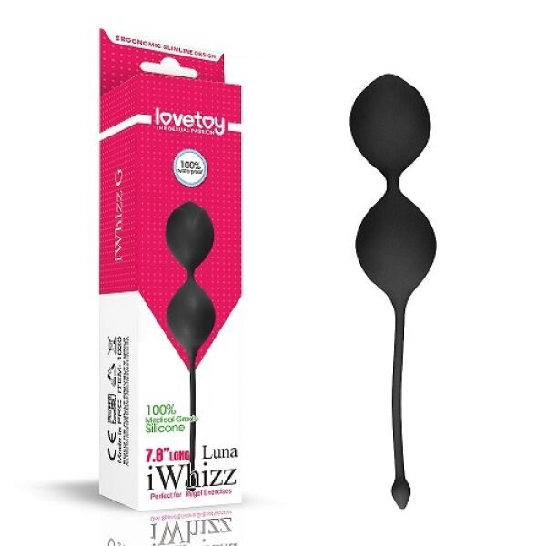 Льні чорні кульки iWhizz Kegel Ball від компанії Elektromax - фото 1