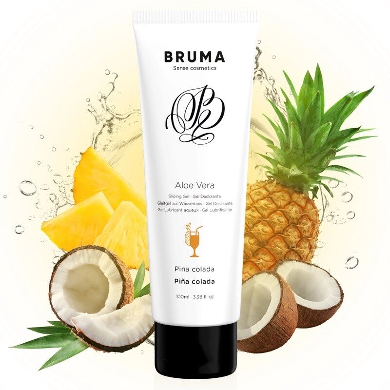 Лубрикант Bruma Aloe Vera Sliding Gel Pina Colada Flavor, 100мл від компанії Elektromax - фото 1