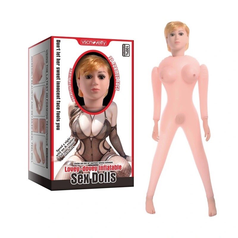 Лялька для сексу Lovey-dovey Inflatable Sex Doll від компанії Elektromax - фото 1