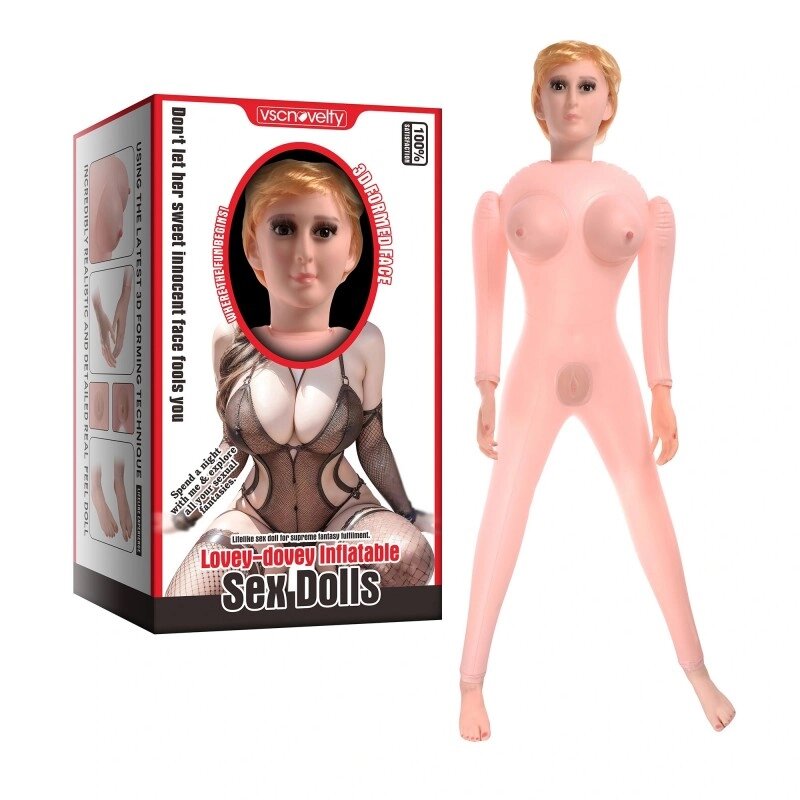 Лялька для сексу Lovey-dovey Inflatable Sex Doll від компанії Elektromax - фото 1