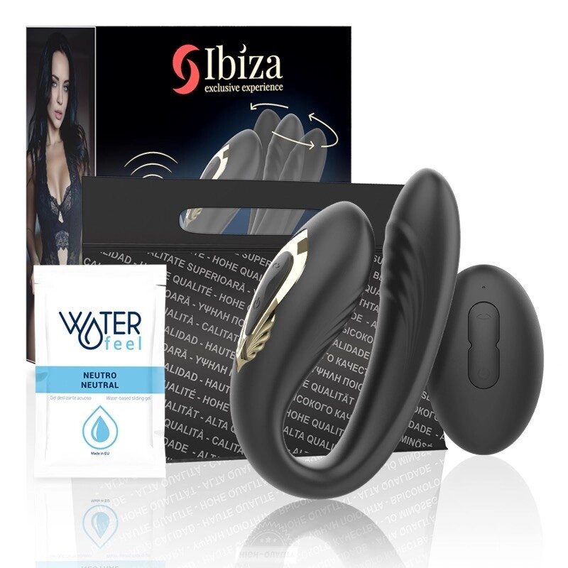 Масажер  для пар Ibiza Rotating Dual Vibrator від компанії Elektromax - фото 1