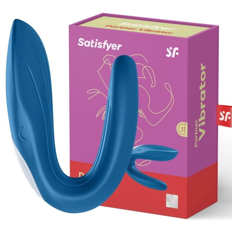 Масажер  для пар Satisfyer Double Whale Partner Vibrator від компанії Elektromax - фото 1