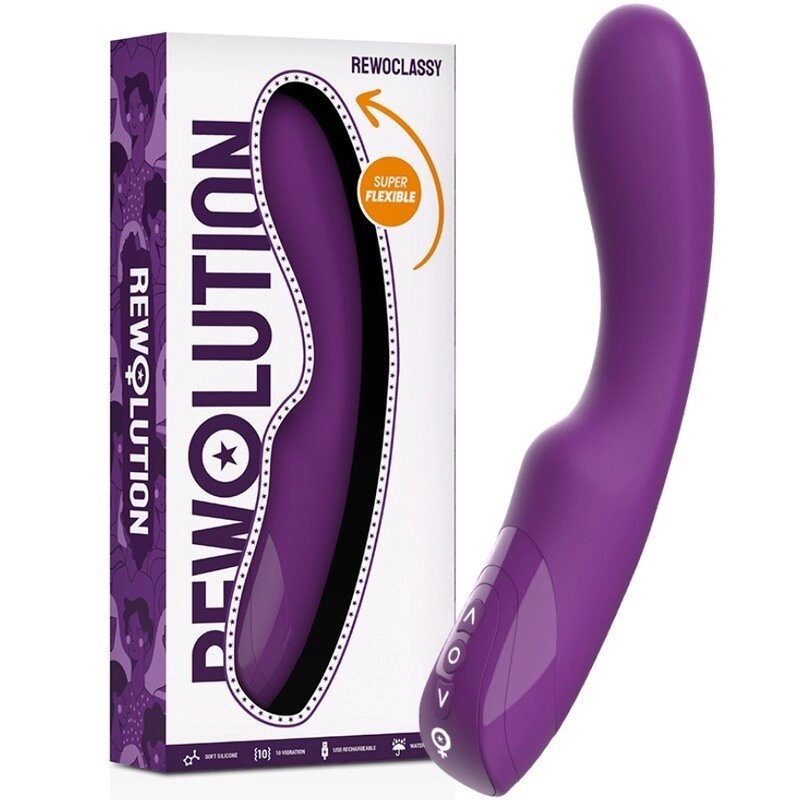 Масажер  для точки G фіолетовий Rewolution Rewoclassy Flexible Vibrator від компанії Elektromax - фото 1