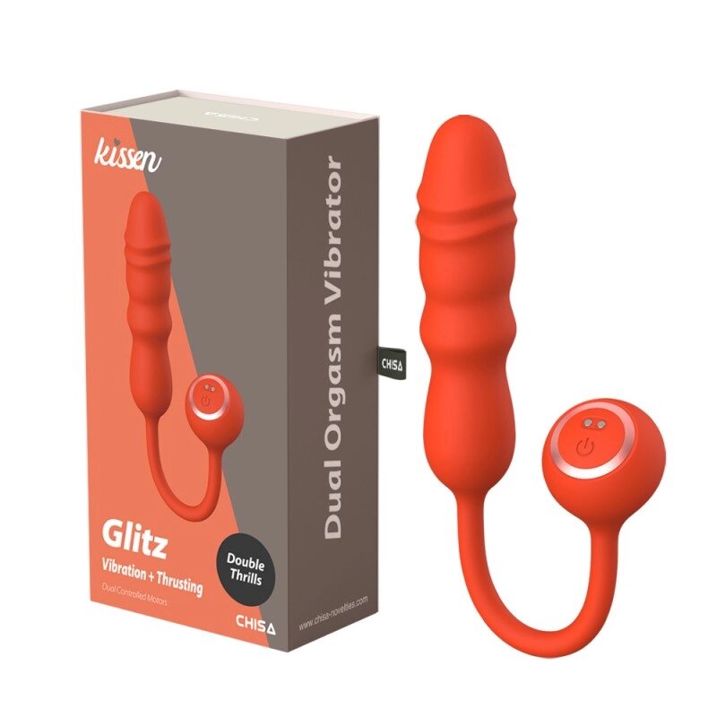 Масажер  для жінок Dual кульмінація Vibrator Kissen Glitz від компанії Elektromax - фото 1