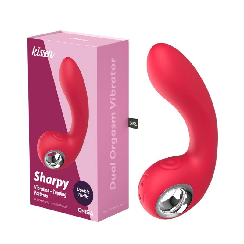 Масажер  для жінок Dual кульмінація Vibrator Kissen Sharpy від компанії Elektromax - фото 1