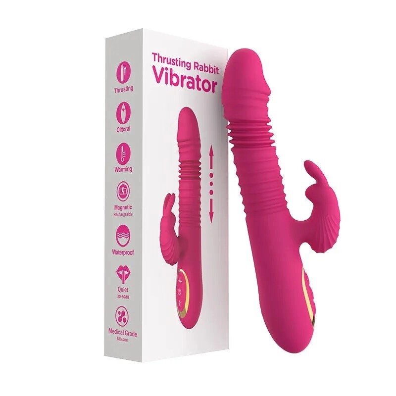 Масажер  для жінок Thrusting Rabbit Vibrator від компанії Elektromax - фото 1