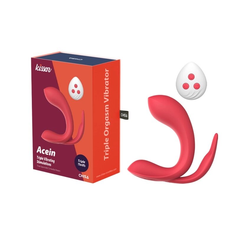 Масажер  для жінок Triple кульмінація Vibrator Kissen Acein від компанії Elektromax - фото 1