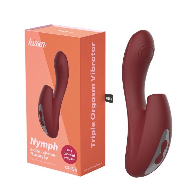 Масажер  для жінок Triple кульмінація Vibrator Kissen Nymph від компанії Elektromax - фото 1