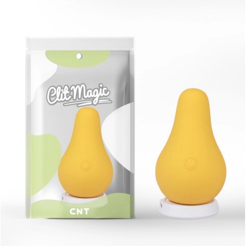 Масажер  для жінок у формі стиглої груші Juicy Pear Yellow від компанії Elektromax - фото 1