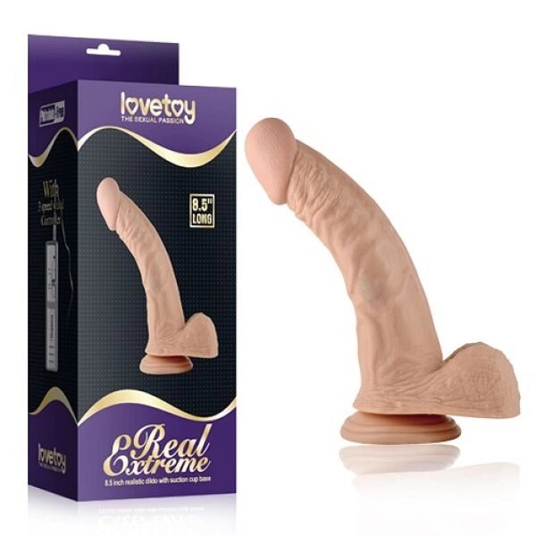 Масажер   на присоске Real Extreme Dildo 8.5 від компанії Elektromax - фото 1