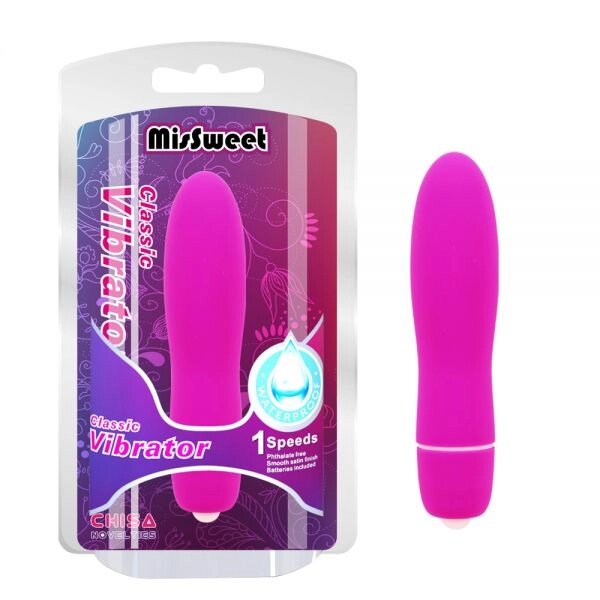 Масажер  рожевий пластиковий Classic Vibrator від компанії Elektromax - фото 1