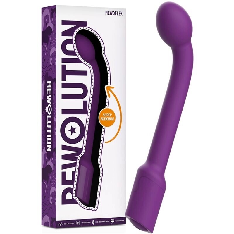 Масажер  точки G фіолетовий Rewolution Rewoflex Flexible Vibrator від компанії Elektromax - фото 1