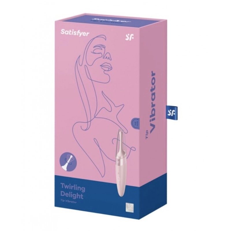 Масажер  Точковий  Satisfyer Twirling Delight Clit Tip Vibrator Pink від компанії Elektromax - фото 1