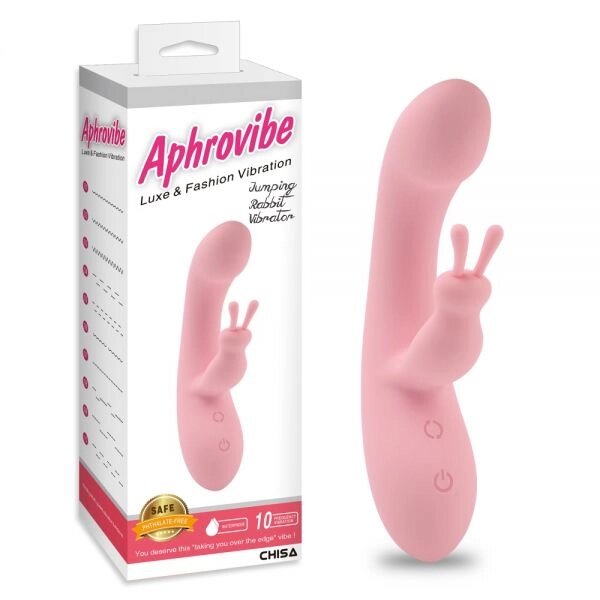 Масажер  з Горошинка альним стимулятором Jumping Rabbit Vibrator від компанії Elektromax - фото 1