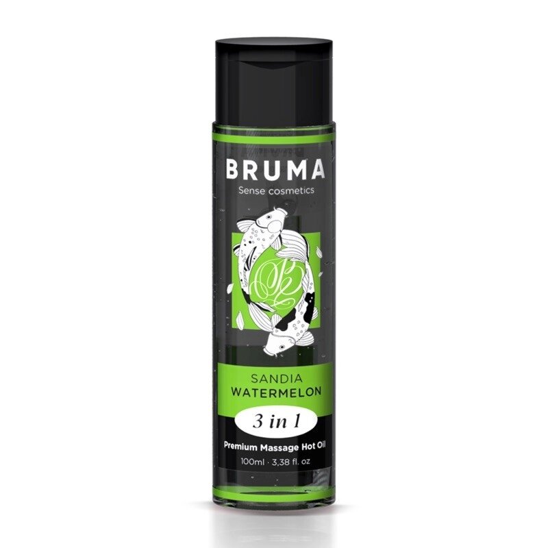 Масажна олія Bruma Premium Massage Hot Oil Watermelon 3 In 1, 100мл від компанії Elektromax - фото 1