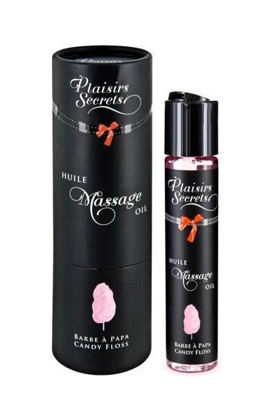 Масажна олія Plaisirs secrets Candy Floss (59 мл) з афродизіаками, їстівна, подарункове паковання від компанії Elektromax - фото 1