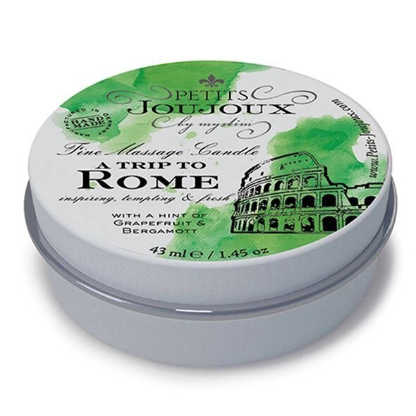 Масажна свічка Petits Joujoux - Rome - Grapefruit and Bergamott (43 мл) з афродизіаками від компанії Elektromax - фото 1