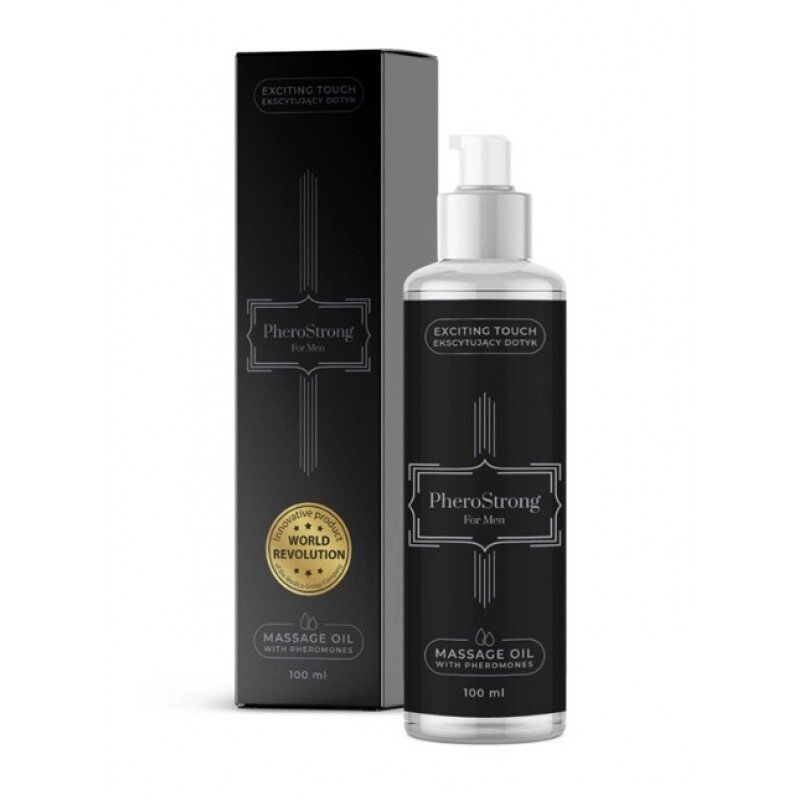 Масажне масло з феромонами PheroStrong for Men Massage Oil від компанії Elektromax - фото 1