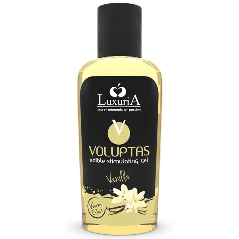 Масажний гель Luxuria Voluptas Edible Massage Gel Warming Effect Vanilla, 100мл від компанії Elektromax - фото 1