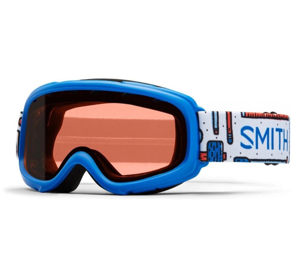 Маска гірськолижна для юніорів Smith Gambler Small-Medium Fit Cat. S2 Flash Faces (M00635-260) від компанії Elektromax - фото 1