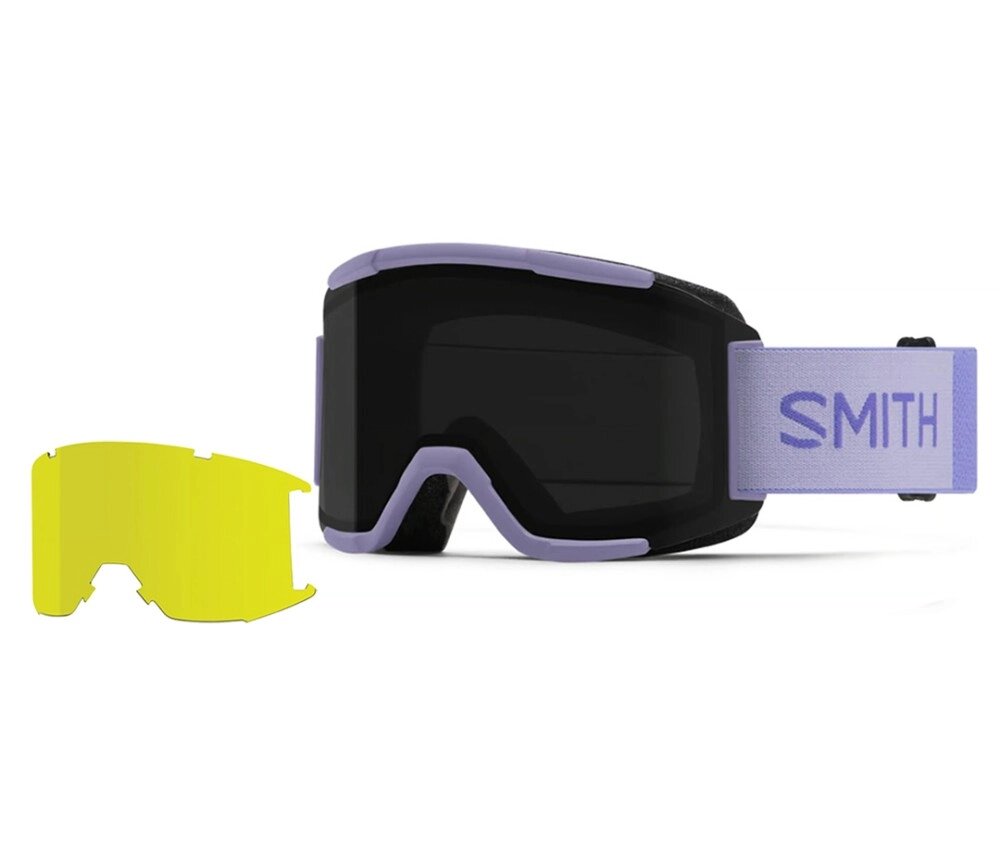 Маска гірськолижна з додатковою лінзою Smith Squad Medium Fit ChromaPop Lens Cat. S3 + S1 Violet Lilac (MO066-878999) від компанії Elektromax - фото 1