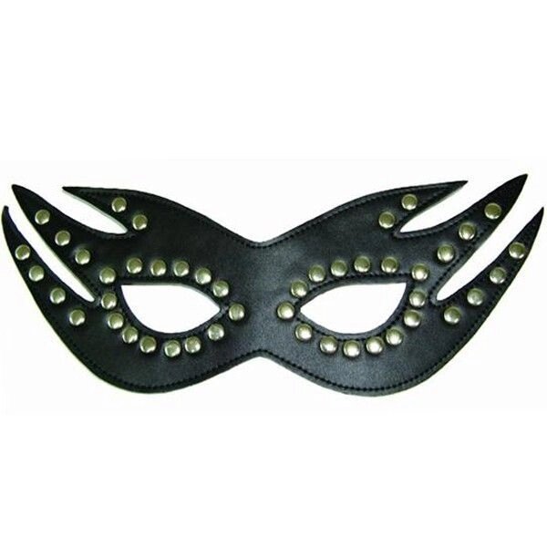Маска на очі Leather Cat Mask Black від компанії Elektromax - фото 1