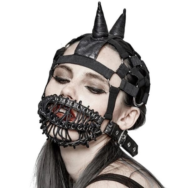 Маска-шолом з намордником в стилі стімпанк Neutral Strapped Mask від компанії Elektromax - фото 1