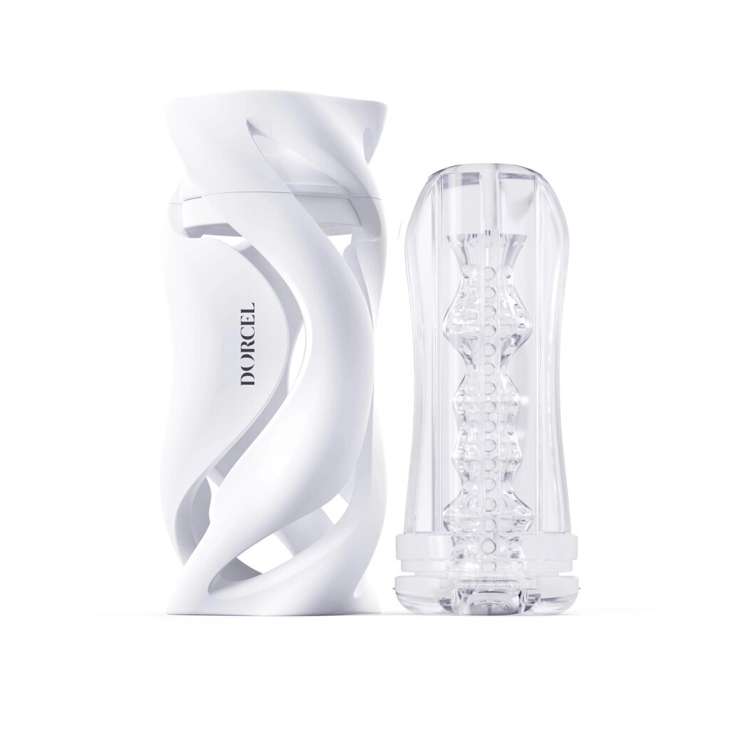 Мастурбатор Dorcel DEEP BLOW WHITE, подвійне використання від компанії Elektromax - фото 1