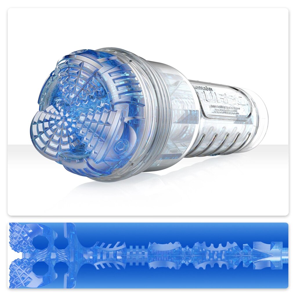 Мастурбатор Fleshlight Turbo Core Blue Ice, оральній секс (глібок горло) від компанії Elektromax - фото 1