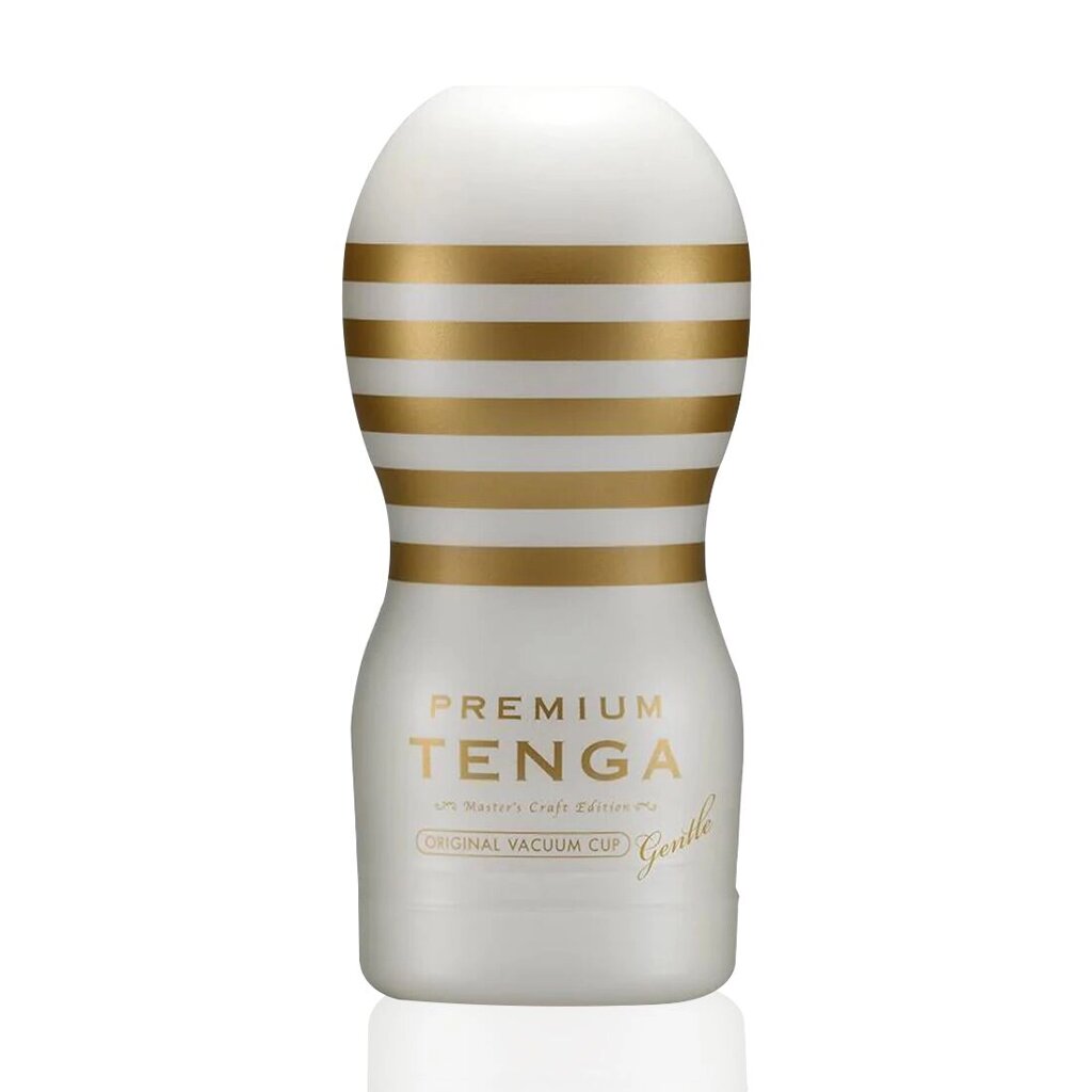 Мастурбатор Tenga Premium Original Vacuum Cup Gentle (глибоке горло) з вакуумною стимуляцією від компанії Elektromax - фото 1